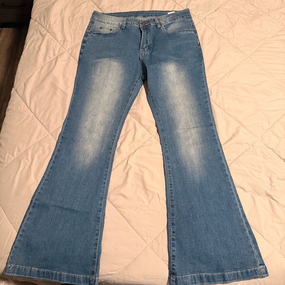Classic Blue Flared Men’s Jeans